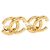Orecchini CHANEL Metallo Tono Oro CC Auth 197919M