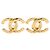 Orecchini CHANEL Metallo Tono Oro CC Auth 197919M - vista 2