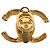 Orecchini CHANEL Metallo Tono Oro CC Auth 197919M - vista 8