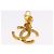 Orecchini CHANEL Metallo Tono Oro CC Auth 197919M - vista 9