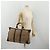 Borsa Boston Christian Dior Trotter Canvas Beige Gold Auth 197651 D'oro - vista 21