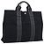 Hermès Borsa HERMES Fourre Tout MM Canvas Black Silver Auth 202228A Nero Argento