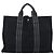 Hermès Borsa HERMES Fourre Tout MM Canvas Black Silver Auth 202228A Nero Argento - vista 2