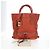 Chloé Chloe Paddington Tote Bag Leder Orange Gold Silber Auth 199949V Golden - Ansicht 12