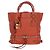 Chloé Chloe Paddington Tote Bag Leder Orange Gold Silber Auth 199949V Golden - Ansicht 13