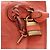 Chloé Chloe Paddington Tote Bag Leder Orange Gold Silber Auth 199949V Golden - Ansicht 24