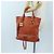Chloé Chloe Paddington Tote Bag Leder Orange Gold Silber Auth 199949V Golden - Ansicht 30