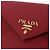 PRADA Ketten-Wallet Pouch Saffiano Rot Goldfarben Auth SW2674V - Ansicht 19
