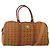 Borsa Boston MCM Logogram Vicetos PVC Pelle 2way Marrone Oro Auth 196410 D'oro