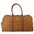 Borsa Boston MCM Logogram Vicetos PVC Pelle 2way Marrone Oro Auth 196410 D'oro - vista 13