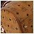 Borsa Boston MCM Logogram Vicetos PVC Pelle 2way Marrone Oro Auth 196410 D'oro - vista 16