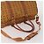 Borsa Boston MCM Logogram Vicetos PVC Pelle 2way Marrone Oro Auth 196410 D'oro - vista 7