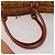 Borsa Boston MCM Logogram Vicetos PVC Pelle 2way Marrone Oro Auth 196410 D'oro - vista 8