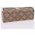 Céline CELINE Macadam Canvas Lip Case Pouch PVC Beige Gold Auth 200107V D'oro - vista 5