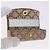 Céline CELINE Macadam Canvas Lip Case Pouch PVC Beige Gold Auth 200107V D'oro - vista 9