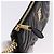 Borsa a tracolla con catena BURBERRY in pelle nera e oro Auth ka5988V Nero D'oro - vista 9