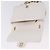 Bolsa de Ombro CHANEL Matelasse com Corrente em Couro Branco com Detalhes Dourados CC Auth 202072SAM - vista 10