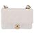 Bolsa de Ombro CHANEL Matelasse com Corrente em Couro Branco com Detalhes Dourados CC Auth 202072SAM - vista 13