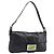 Borsa a spalla FENDI Mamma Baguette in pelle nera argento Auth yk20771SAM Nero