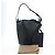Borsa a secchiello a tracolla BURBERRY in pelle nera e oro Auth am12540V Nero D'oro - vista 12