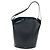 Borsa a secchiello a tracolla BURBERRY in pelle nera e oro Auth am12540V Nero D'oro - vista 13
