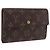 LOUIS VUITTON Monogram Porte TresorEtui Papie Wallet M61202 LV Auth 199402 Monogramma