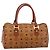 Borsa a mano MCM Vicetos PVC Pelle Marrone Tono Oro Auth 200353 - vista 2
