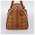 Borsa a mano MCM Vicetos PVC Pelle Marrone Tono Oro Auth 200353 - vista 4