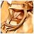 Borsa a mano Miu Miu in pelle 2way Khaki Gold Auth 201966A D'oro Cachi - vista 23