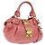Borsa a mano Miu Miu in pelle 2way Rosa Tono Oro Auth 167576A