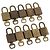 LOUIS VUITTON Set di 10 Lucchetti Lucchetto metallo Oro LV Auth 202432 D'oro