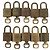 LOUIS VUITTON Set di 10 Lucchetti Lucchetto metallo Oro LV Auth 202432 D'oro - vista 3