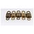 LOUIS VUITTON Set di 10 Lucchetti Lucchetto metallo Oro LV Auth 202432 D'oro - vista 6
