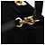 Borsa a tracolla Salvatore Ferragamo Gancini Camoscio 2way Nero Oro Auth 196987 D'oro - vista 20