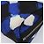 Borsa a Pochette CHANEL Nylon Blu Argento CC Auth bs36940V - vista 7