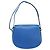 Borsa a tracolla CARTIER Must Line in pelle blu e tono oro Auth 199340 - vista 13