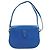 Borsa a tracolla CARTIER Must Line in pelle blu e tono oro Auth 199340 - vista 2