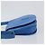 Borsa a tracolla CARTIER Must Line in pelle blu e tono oro Auth 199340 - vista 4