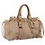 Borsa a mano Miu Miu in pelle 2way Beige tono oro Auth 199333A