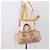 Borsa a mano Miu Miu in pelle 2way Beige tono oro Auth 199333A - vista 24
