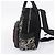 Miu Miu Rucksack Canvas Black Silver Auth ka6007 Schwarz Silber - Ansicht 4