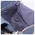 Borsa a tracolla BURBERRY in pelle blu navy e oro Auth 202255 - vista 19