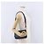 Borsa a tracolla BURBERRY in pelle blu navy e oro Auth 202255 - vista 23