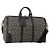 Padlock Borsa Boston GUCCI GG Supreme GG Caleido PVC 2way Beige Black 406380 Auth 196436SAM Nero
