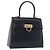Salvatore Ferragamo Borsa in pelle con manico convertibile Blu navy