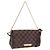 LOUIS VUITTON Damier Ebene Favorit PM Shoulder Bag 2way N41276 LV Auth ka6018V