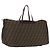 Borsa Tote FENDI Zucca Canvas Nylon Marrone Nero Auth 197867