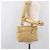 Borsa a mano Christian Dior Canage Suede Beige Gold Auth bs36869 D'oro - vista 23