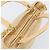 Borsa a mano Christian Dior Canage Suede Beige Gold Auth bs36869 D'oro - vista 6