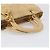 Borsa a mano Christian Dior Canage Suede Beige Gold Auth bs36869 D'oro - vista 7